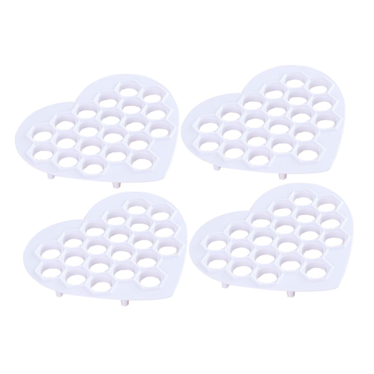 HAKIDZEL 4pcs Multi Dumpling Maker Mold for Home Restaurant Use Efficient Dumpling Making Tool for Cooking Enthusiasts Space-saving Design for Easy Storage
