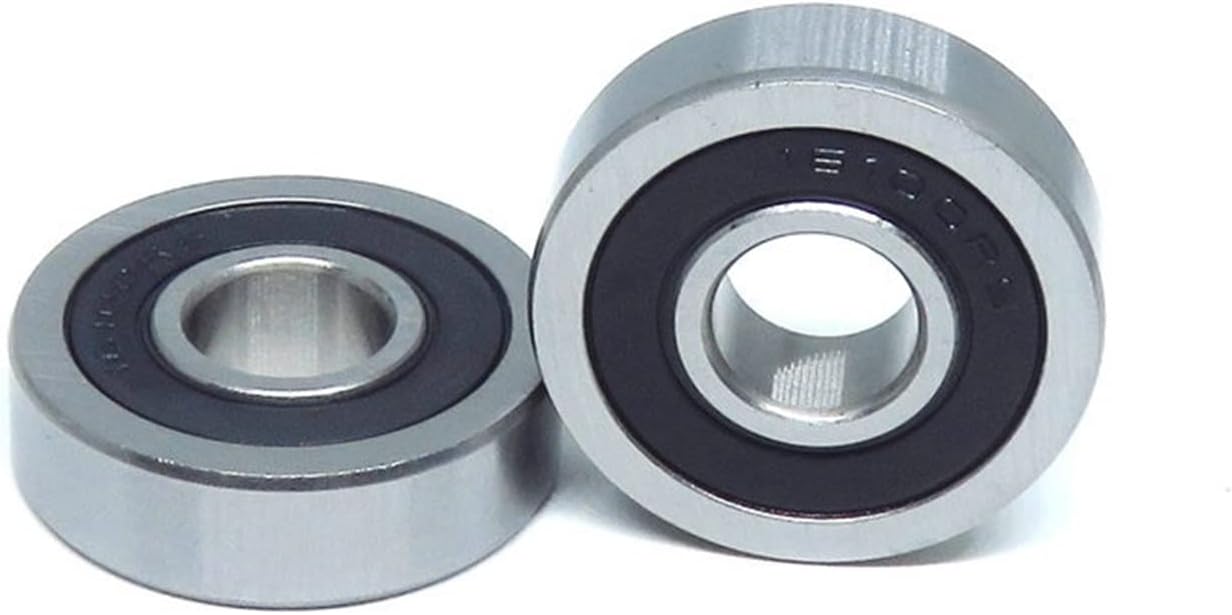 LANGshaw 2Pcs 16100 2RS 10x28x8 mm Bike Wheels Bottom Bracket Repair Bearing MR16100 RS 16100RS 10 * 28 * 8 mm Deep Groove Ball Bearings Leisurely (Color : Silver)