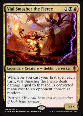Magic The Gathering - Vial Smasher The Fierce (049/351) - Commander 2016 - Foil