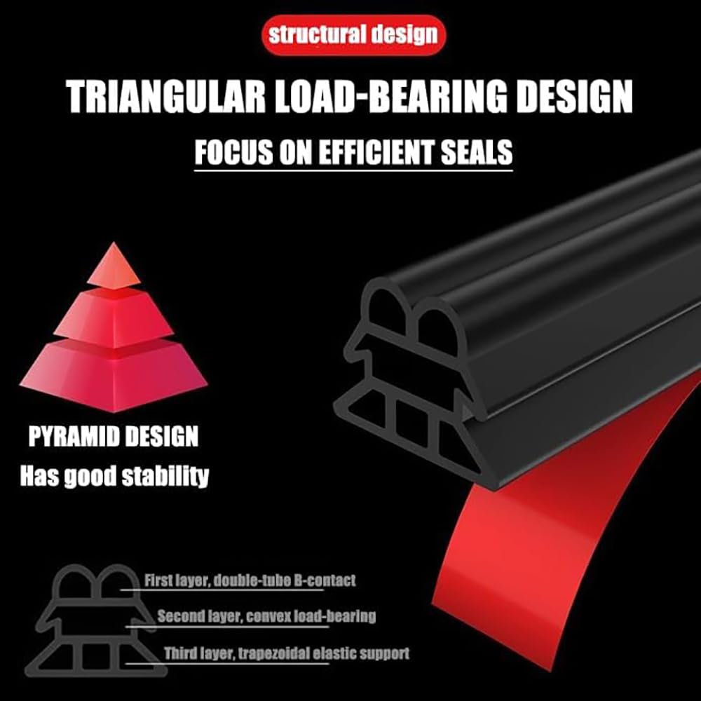 Car Door Seal Strip for Pontiac G6, G6 Coupe, Self Adhesive Rubber