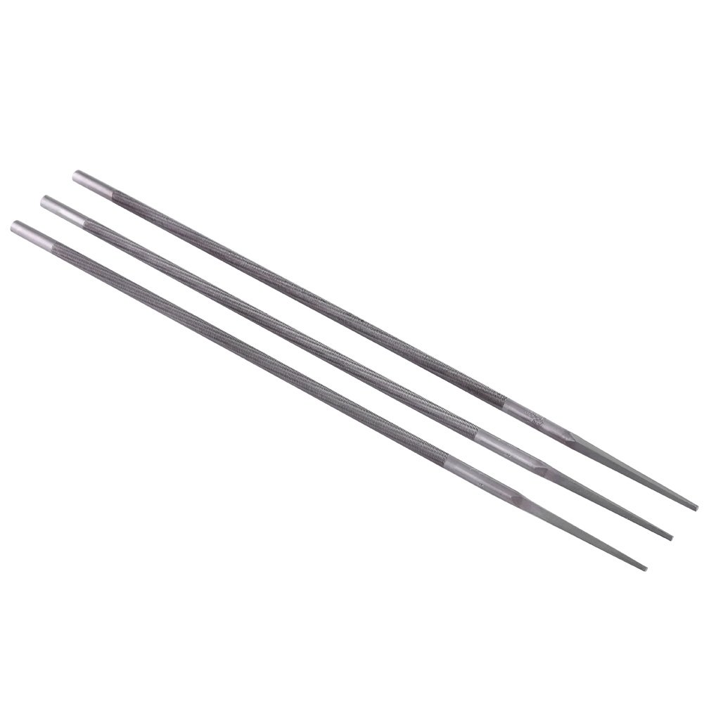 3 sztuki/zestaw Ostrzenie pilnika do pił łańcuchowych Ostrzałka do stali łożyskowej (4mm / 4,8mm / 5,5mm opcjonalnie) (4mm)