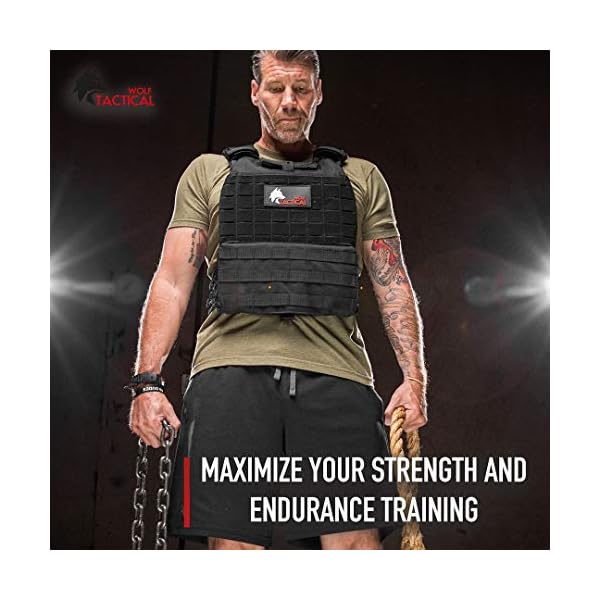 WOLF TACTICAL Weight Vest Plates - 5.75/8.75/14.5/19.75LB Pairs - WODs, Strength Training, Running, Heavy Workouts