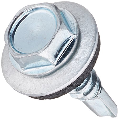 The Hillman Group 561025 10-16-Inch x 3/4-Inch Washer Head Neoprene Washer Self Drilling Screw, 100-Pack by Hillman - Used condition - US$18.91