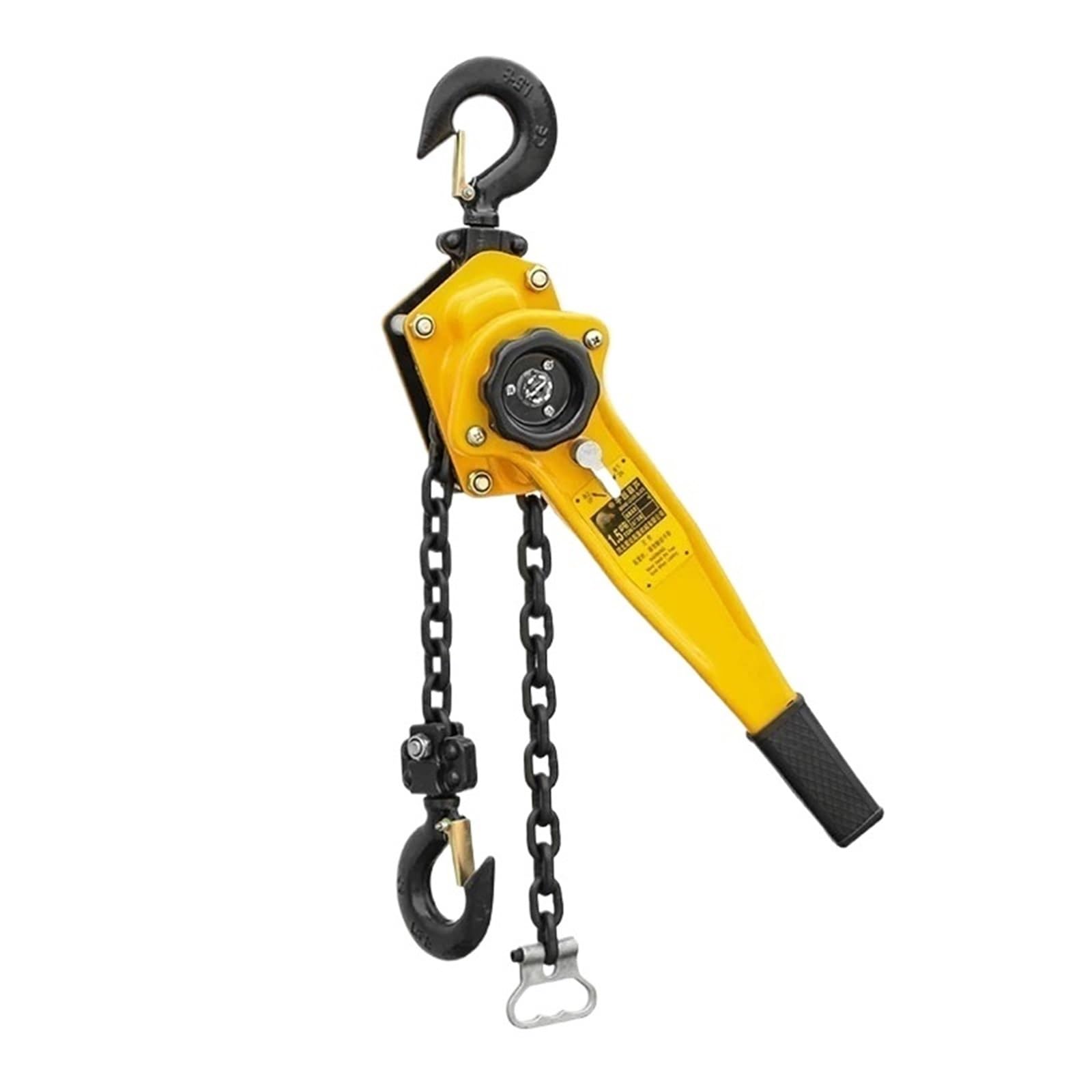 Paranco elettrico cavo 0.75/1T Manuale In Acciaio Al Manganese Filo Gancio Trazione Strumento Di Sollevamento Leva Piccola Catena Paranco A(3M-750KG)