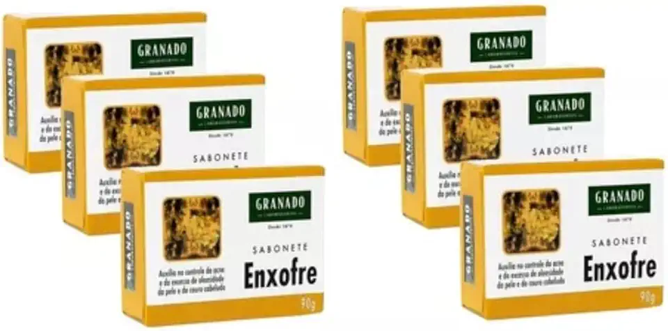 Limpeza De Pele Sabonete Granado Enxofre 90g Com 6 Antiacne