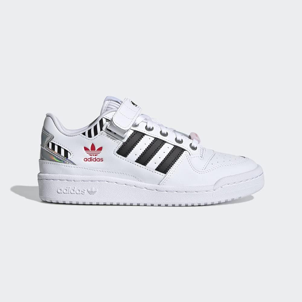 adidas Originals Forum Low Womens Shoes Size 5.5, Color: Black/White - Image 2
