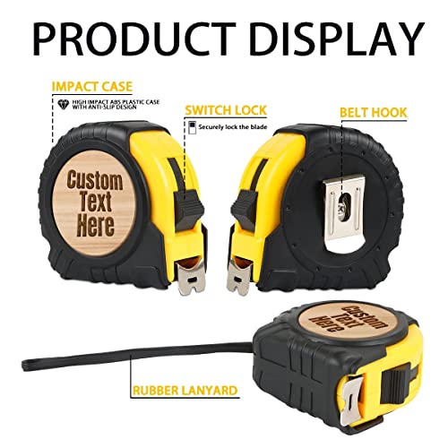 Cinta métrica personalizada 10 ft con textos grabados miniatura 4