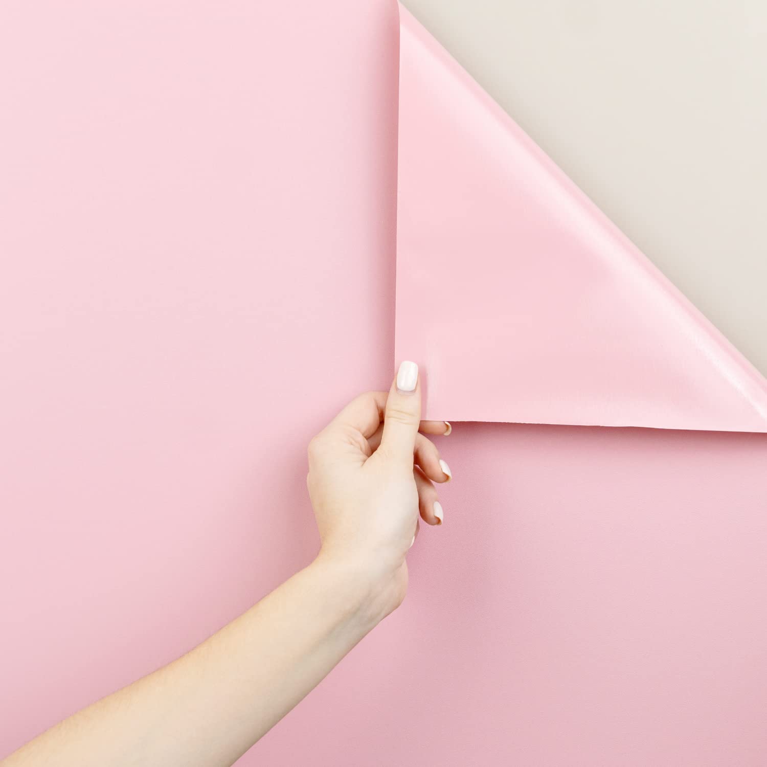 MARAPON® Klebefolie für Möbel in Rosa [30x200 cm] Möbelfolie - Unicolor selbstklebende Folie in Matt für Küche, Wohnzimmer, Kinderzimmer und alle glatten Oberflächen - ohne Weichmacher