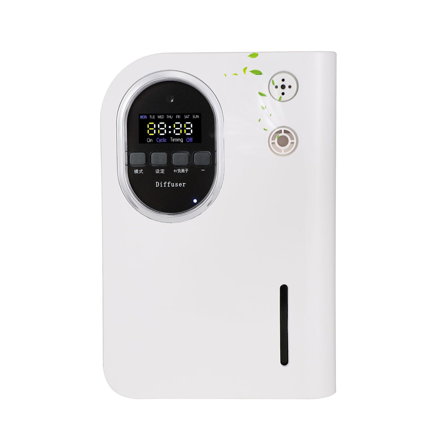 Difusor de aroma inteligente con pantalla LCD y ventilador integrado para el hogar, hotel y espacios de oficina