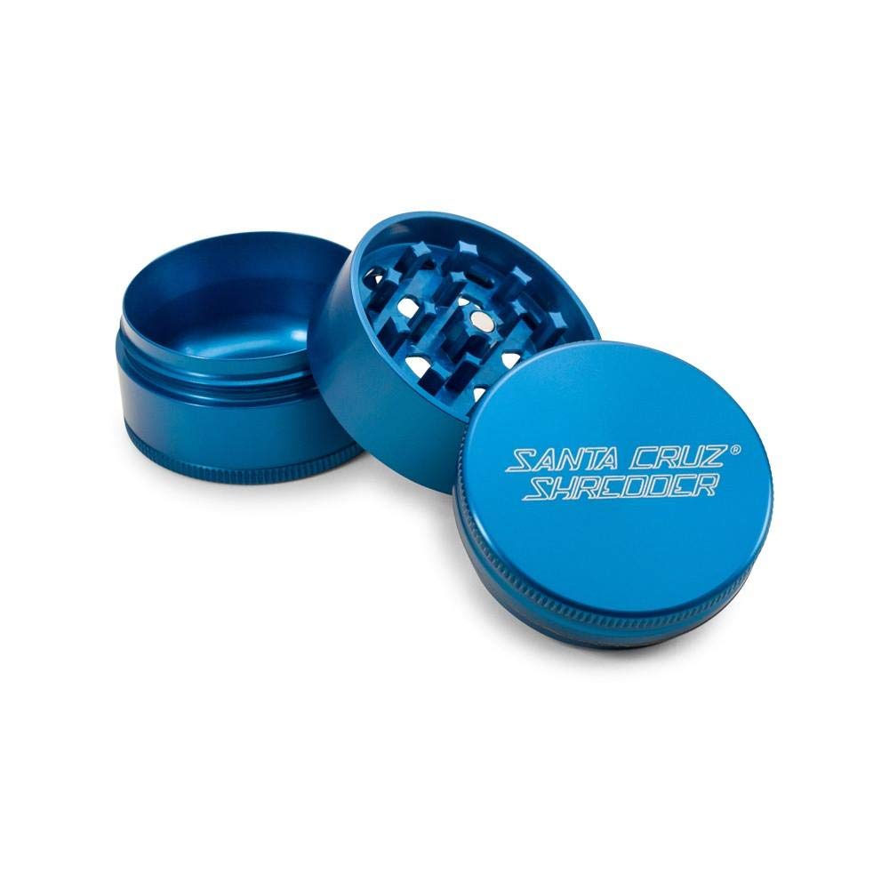 Santa Cruz Shredder Metal Herb Grinder Knurled Top for Stronger Grip 3 Piece Small 1.7" (Green)