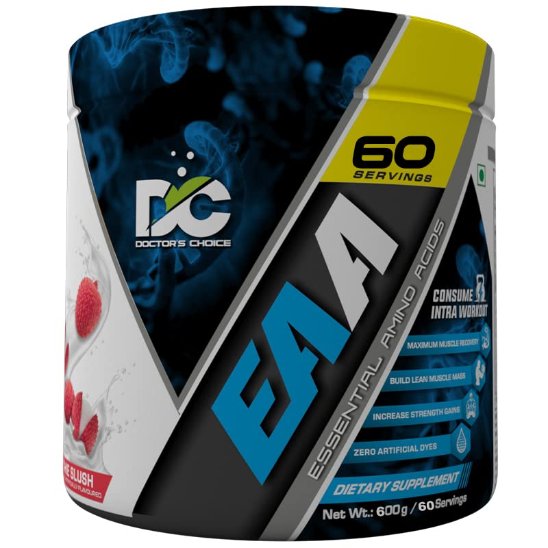 Image of DC DOCTORS CHOICE EAA (Essential Amino Acids) BCAA for Intra-Workout /Post Workout 300grams (Litchie Slush, 60 Serving)