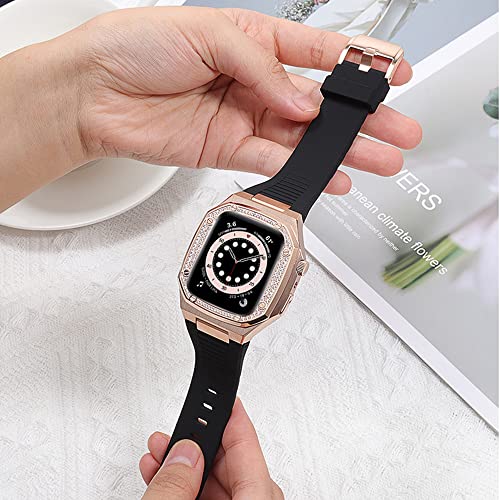 Kit modification Apple Watch 44mm fini les rayures avec le cadre acier