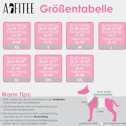 AOFITEE Hunde Pullover Fleece, Warmer Weihnachten Hundepullover Fleece Hundeweste, Weicher Hundepulli Elastischer Fleecepullover Winter Hundemantel Fleecepulli für Große Hunde, Rot XL