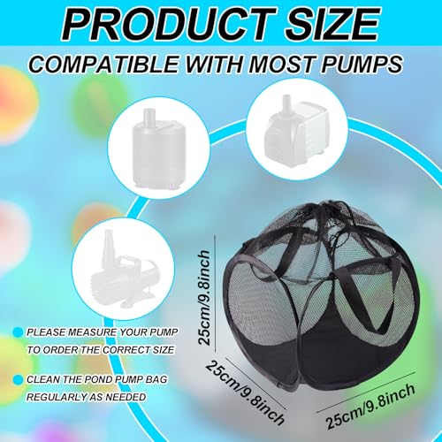 Pop Up Pond Filter Bag con malla ultrafina de 9.8 in miniatura 2