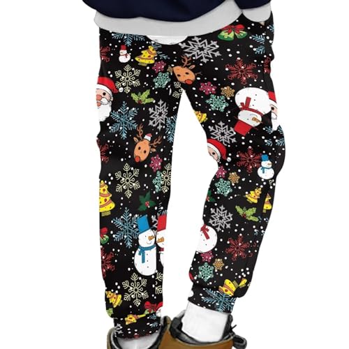 AmzPrint 4T Boys Sweatpants for Christmas Party Workout Active Joggers Sweatpants with Pockets2