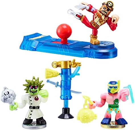 Akedo - Ultimate Arcade Warriors Starter Pack - Legendary Kick Attack - Mini Battling Action Figures - Ready, Fight, Split Strike