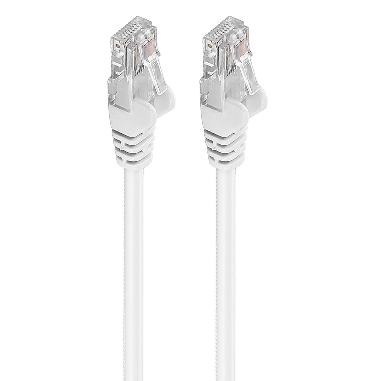 PremiumCord Cavo Patch Cat 5e UTP, 1Gbit/s, Cavo Ethernet, LAN, RJ45 Connettori, Flessibile e Robusto, AWG 26/7, Conduttori 100% CU, Bianco, 0,5 m - Vista 2