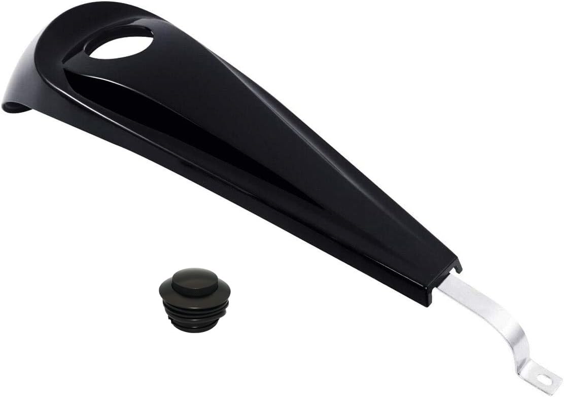 WOWTK Smooth Dash Console with Pop Up Gas Cap fits for Harley Touring Electra Glide FLHT Road Glide FLTRX Street Glide FLHX 2008-2024,Chrome