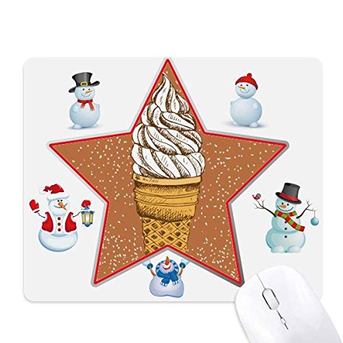 Tapis de souris bonhomme de neige haute précision à surface lisse