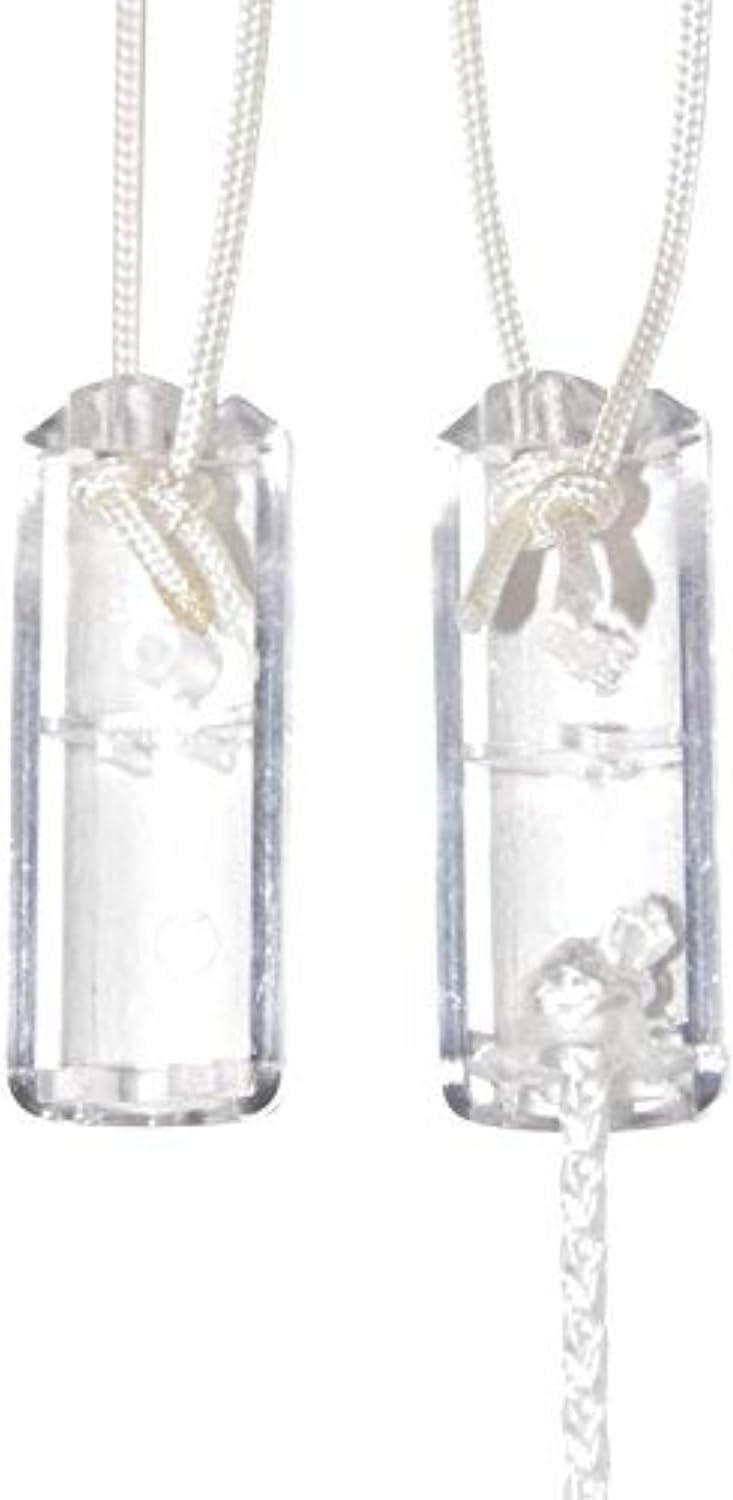 HomeAmore Breakaway Cord Condensers for Blinds, Safety Tassels. Designer, Clear Cylinder Shape. Pack of 5. Timely, Easy Blind Upgrade. Replace The Old, Broken and Sun Damaged Ones Cheaply.