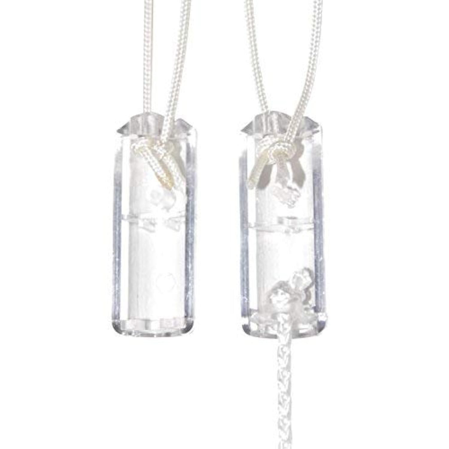 HomeAmore Breakaway Cord Condensers for Blinds, Safety Tassels. Designer, Clear Cylinder Shape. Pack of 5. Timely, Easy Blind Upgrade. Replace The Old, Broken and Sun Damaged Ones Cheaply.