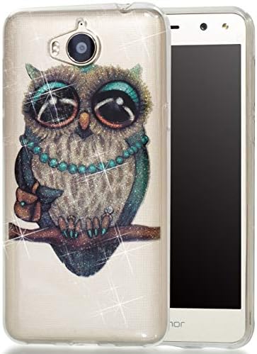 lYonge for Huawei Y5 Y6 2017 Bling TPU Silicone Back Case (PT175)