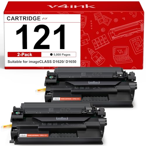 Image of 121 Black Toner Cartridge Replacement for Canon 121 D1620 D1650, 2 Pack | for Cannon 121 CRG121 CRG-121 (3252C001) High Yield Ink for ImageClass D1620 D1650 Printer