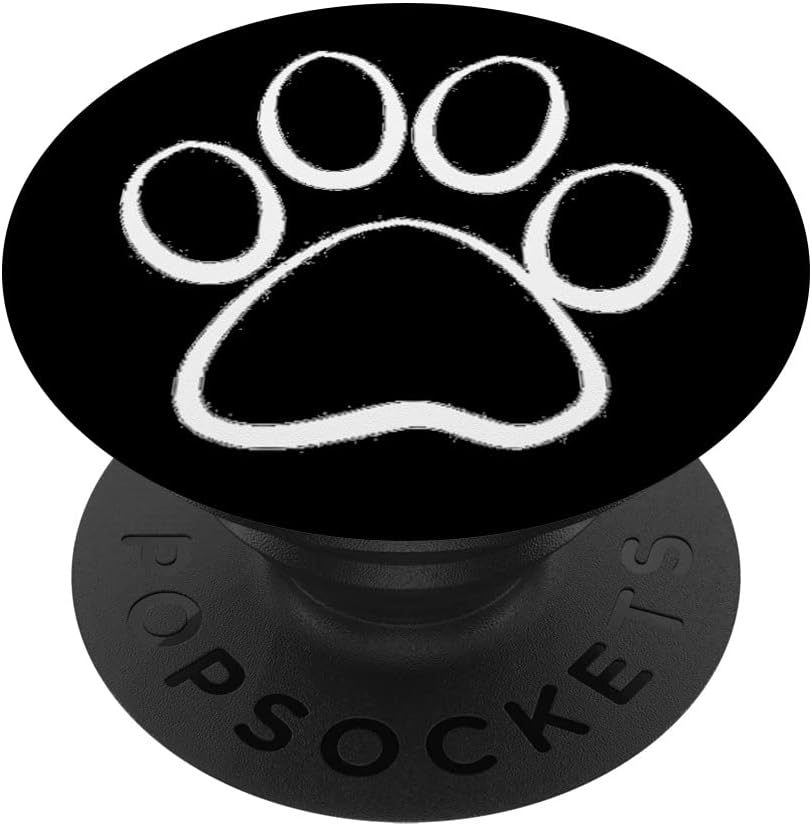 Paw Print on you Smart Phone! Gift Idea for Dog Paw Phone PopSockets PopGrip: Swappable Grip for Phones & Tablets PopSockets Adhesive PopGrip