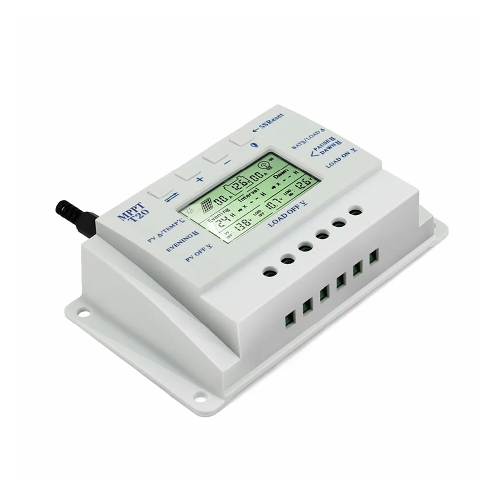 20A MPPT 12 V/24 V ładowarka do ogniw słonecznych regulator ładowania kontrolery ładowania wyświetlacz LCD domowy panel słoneczny regulator fotowoltaiczny