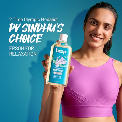 hoop Epsom Energy Body Wash | Epsom Salt Infused Body Wash for Shower, Hand & Foot Soak, Workout Recovery, Bath Salt, Relaxation, Skin, Feet, Lavender | 300 ml - Image 4