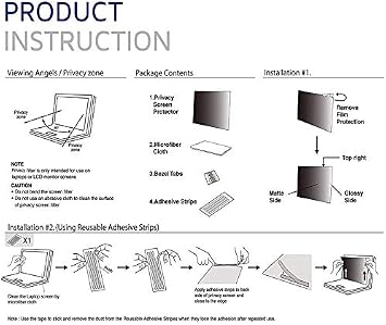 MMMPF220W1B - Frameless Blackout Privacy Filter for 22 Widescreen Monitor