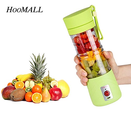 Green Hoomall USB Juicer Cup Fruit Mixing Machine Portable Personal