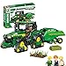 Technic Trattore Building Kit Per John Deere 9620 RX, 1404 Blocchi di Bloccaggio Technic Mietitrebbia Multifunzione Auto Agricola Compatibile Con Lego 710950