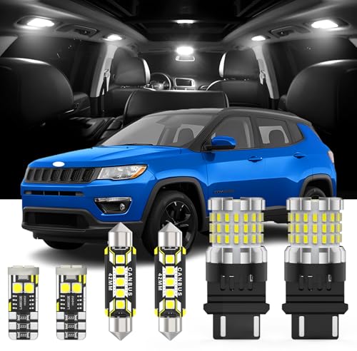Kit 13 Piezas LED Interior y Luces Reverso Jeep Compass miniatura 1