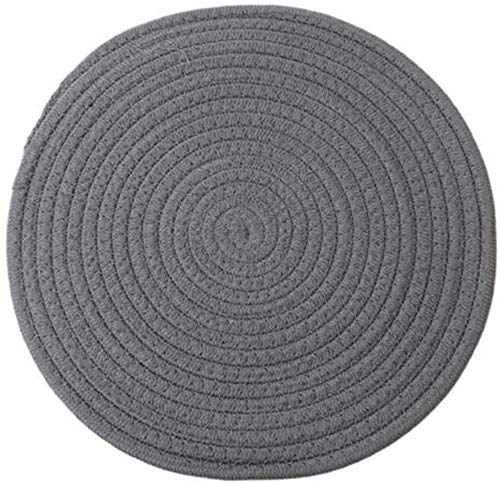 Duluxhome Kitchen Potholders Set Trivets Set 100% Pure Cotton Thread Weave Hot Pot Holders Set Hot Pads, Hot Mats,Spoon Rest Stylish Coasters For Cooking And Baking,Diameter 7 Inches, Set Of 3 (Gray) #TOP1