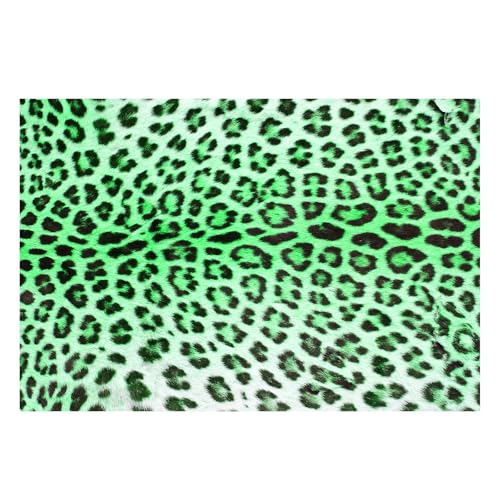 Tapis table basse léopard vert pour une déco clean girl tendance - 3