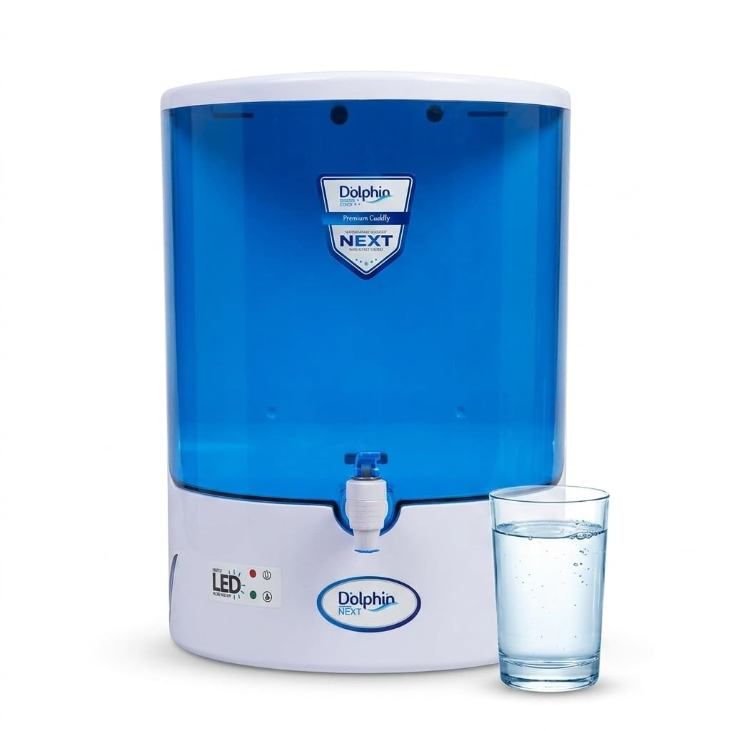 AQUA Dolphin 5 Stage Purification 9 Liter Ro + Active Copper + B12 Alkaline Water Purifier Filter For Home Office White And Blue-image-43