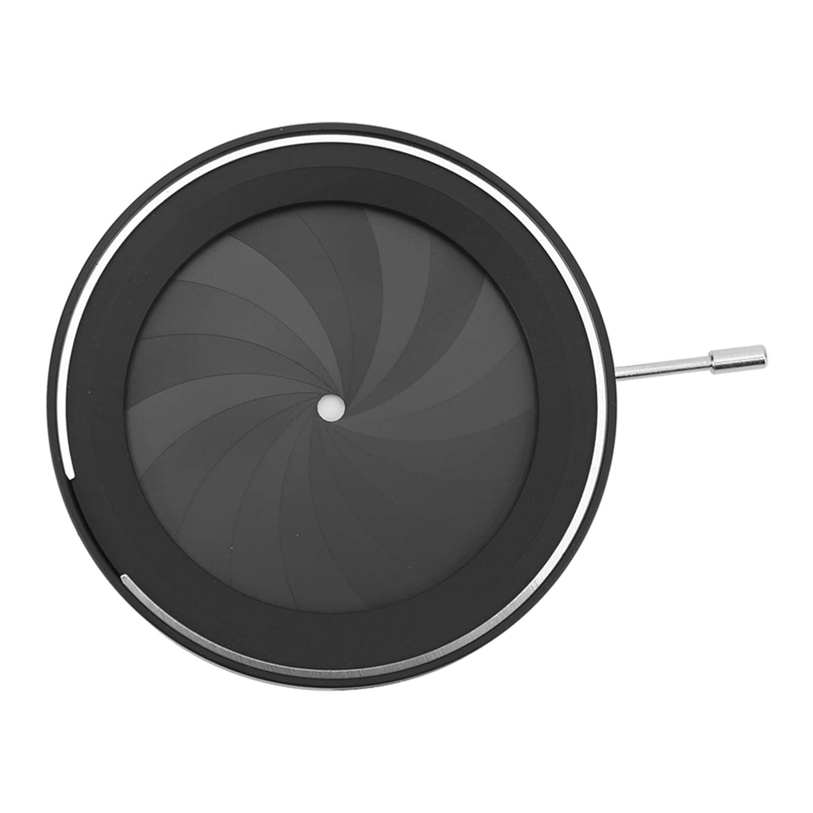 Raguso Diaphragme d'ouverture, diaphragme d'ouverture d'iris mécanique Compact, diamètre extérieur de 82 mm, poignée Ferme, Fonctionnement en Alliage d'aluminium pour Appareil Photo