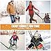 YNXing Sled Pulling Harness, Tire Pulling Harness with Pull Strap for Resistance Training, Adjustable Padded Shoulder Strap (9.8FT)