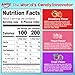 AMOS Gummy Candy 4D Fruit Gummies, Fruit Snacks Strawberry Peach Grape Burst, Resealable 2.29oz Bag, Natural Flavor (3 Pack Variety)