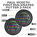 Discraft Paul McBeth First Run Kratos Putter Two Pack - Putt & Approach Discs - 173-174g, Matching Color & Foil, Paul McBeth Collection - Foil Types Will Vary