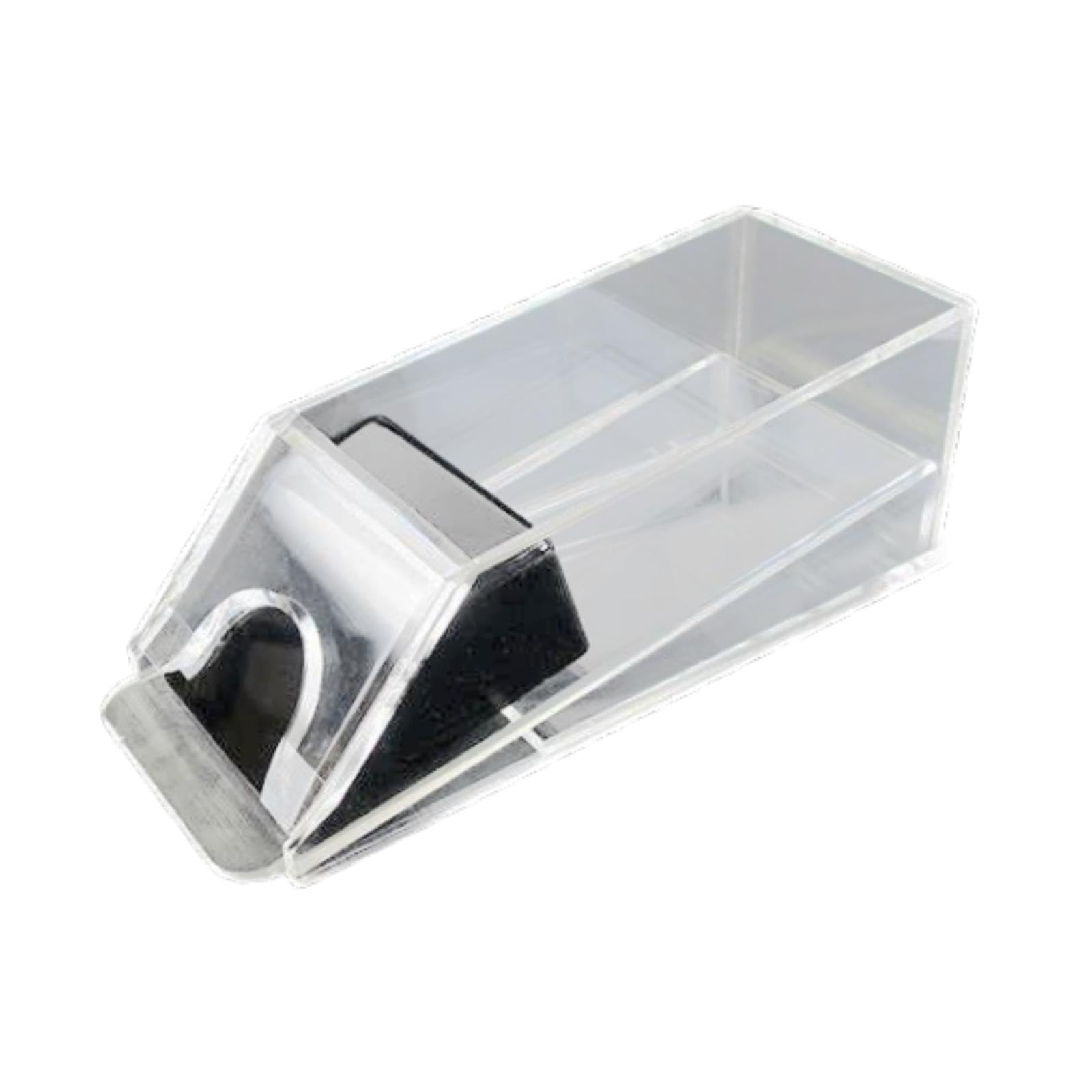 predolo Card Dealer Shoe Transparente Profesional de Cartas Dispensador de Bandeja Multifuncional Acrílico Robusto Borde Suave Adecuado para, Distribuidor de Cartas de 4 Mazos
