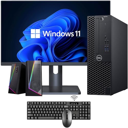 Dell Optiplex 3060 Small Form Factor PC with 27 Inch Monitor