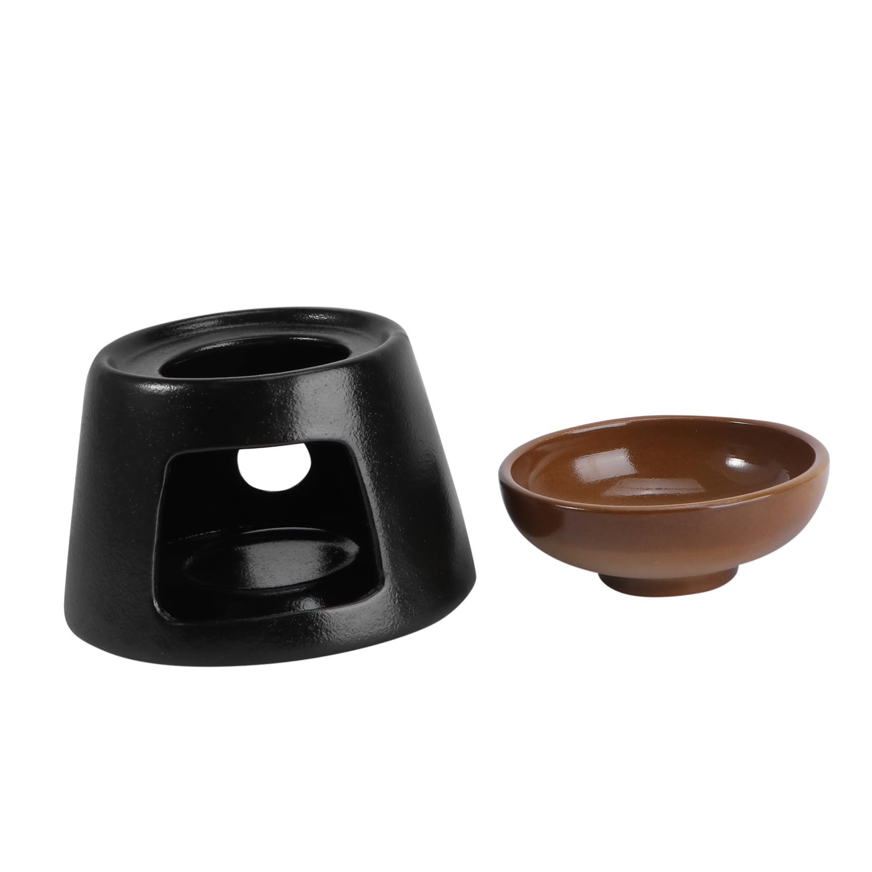 Healifty 1pc Ceramic Tea Warmer Candle Holder Traditional Teapot Heater for Tea for Home Decor and Does Not Include Candle