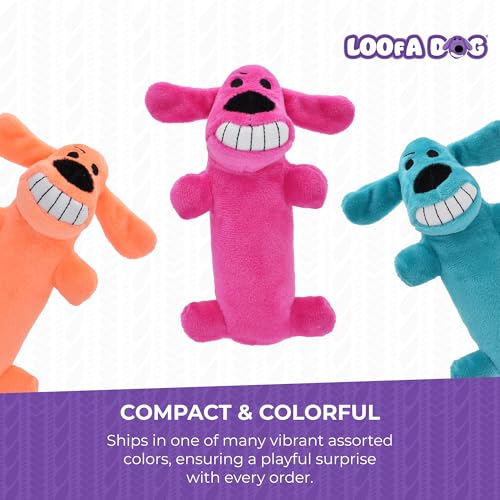 Multipet International Original Loofa Dog Mini 6-Inch Dog Toy (Assorted colors)
