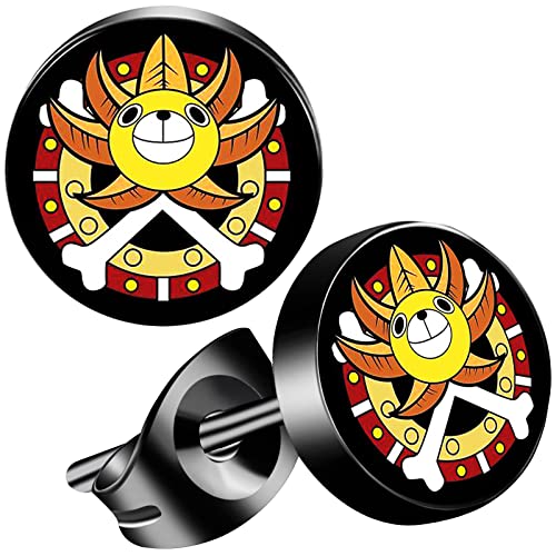 One Piece Anime Earrings For Women Men Stud Earring For Japanese Animes Funs 6 Pairs (Set 2) #TOP4