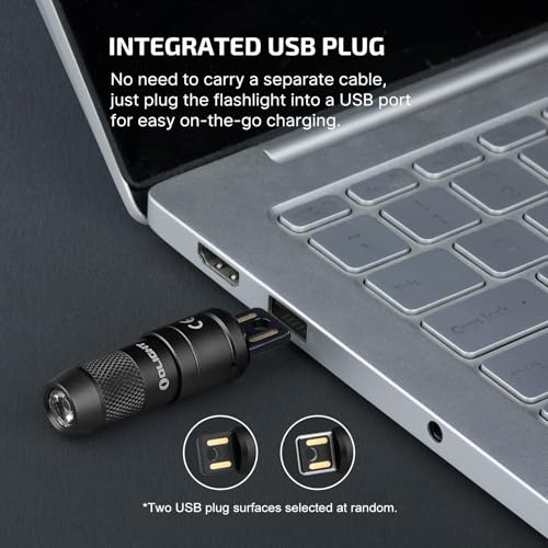 Image of OLIGHT 2 Pack IMINI 2 EDC Rechargeable Keychain Flashlight, 50 Lumens Compact and Portable Mini LED Keyring Lights with Built-in Battery Ideal for Everyday Carry and Emergencies