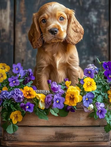 Loisirs Créatifs Adultes : Détente à la maison avec le Diamond Painting Chien