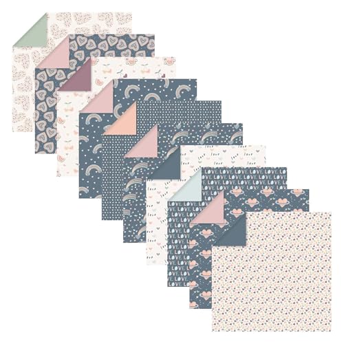 Miniatura 3 de Clairefontaine 95356c 60 Hojas De Papel Origami De 70 G M , Formato 15 X 15 Cm, 30 Diseños De Colores Surtidos 2 Hojas Por Motivo , Manualidades Para Adultos Y Niños, Colección Little Love