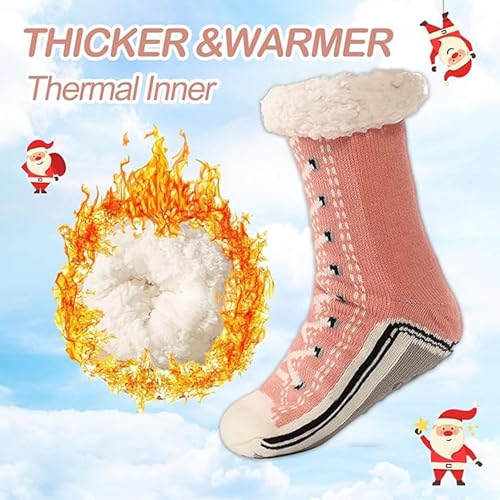 Ultra-Thick Cashmere Slipper Home Socks, Toselfwith Ultra-Thick Cashmere Slipper, Non-slip slipper Socks for Women2